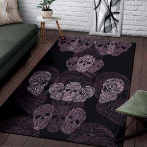 Decorative Skull Rug Sport Decor Gift Floor Decor Living Room Carpet Rug Area Rug - 86c930892eb9