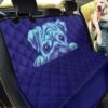 Deep Blue Watercolor Pug Design Car Back Seat Cover Dog Car Seat Covers - c83654e4c83c