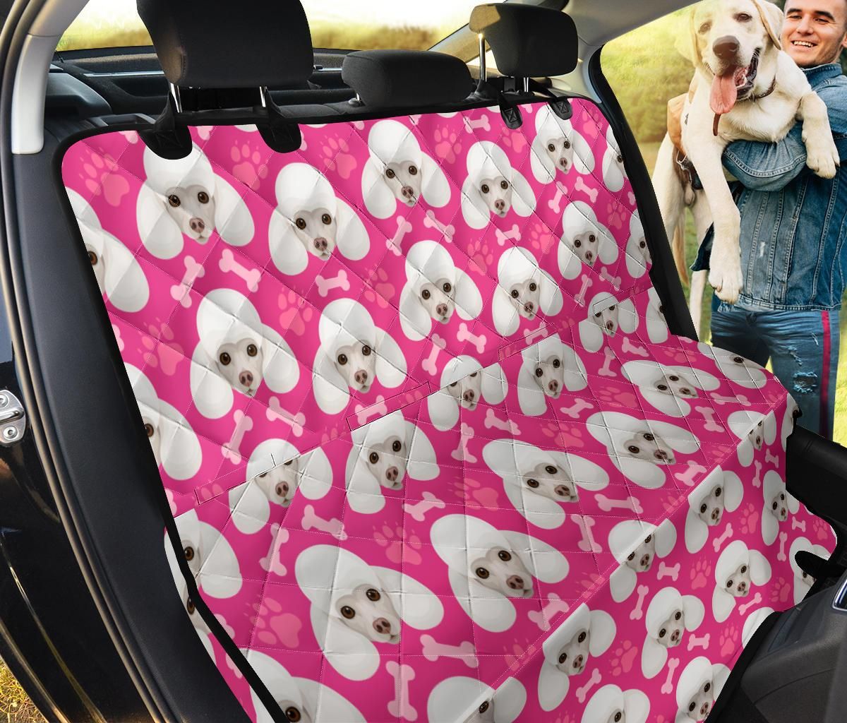 Deep Pink And White Poodle Car Back Seat Cover Dog Car Seat Covers - 525cb595746f Deep Pink And White Poodle Car Back Seat Cover Dog Car Seat Covers - 525cb595746f