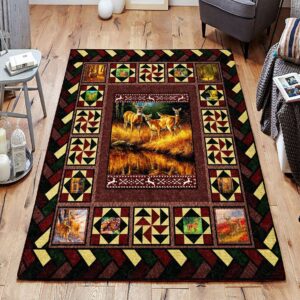 Deer 02 Rug Sport Decor Gift Floor Decor Living Room Carpet Rug Area Rug - 7f992fccc5a7