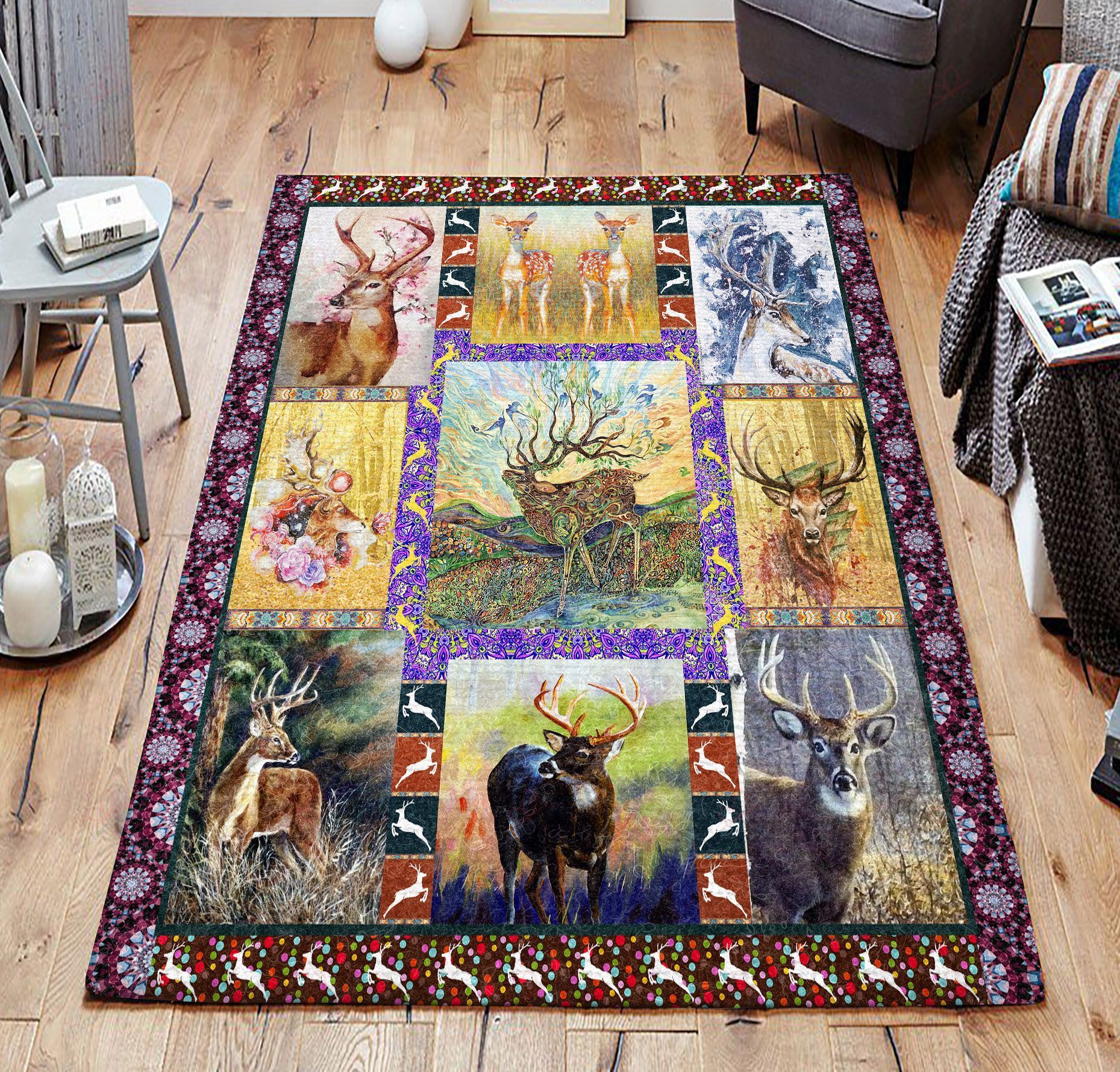 Deer 2 Rug Sport Decor Gift Floor Decor Living Room Carpet Rug Area Rug - 608520216ebe Deer 2 Rug Sport Decor Gift Floor Decor Living Room Carpet Rug Area Rug - 608520216ebe