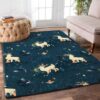 Deer And Birds Pattern Rug Sport Decor Gift Floor Decor Living Room Carpet Rug Area Rug - 3e4d8efa4d56