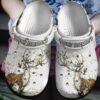 Deer And Butterfly In Autumn Wind Shoes Clog Crocs Clog Crocbland Clog Birthday Gift For Man Woman
