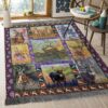 Deer And Flower Rug Sport Decor Gift Floor Decor Living Room Carpet Rug Area Rug - 91aa2c2c614d