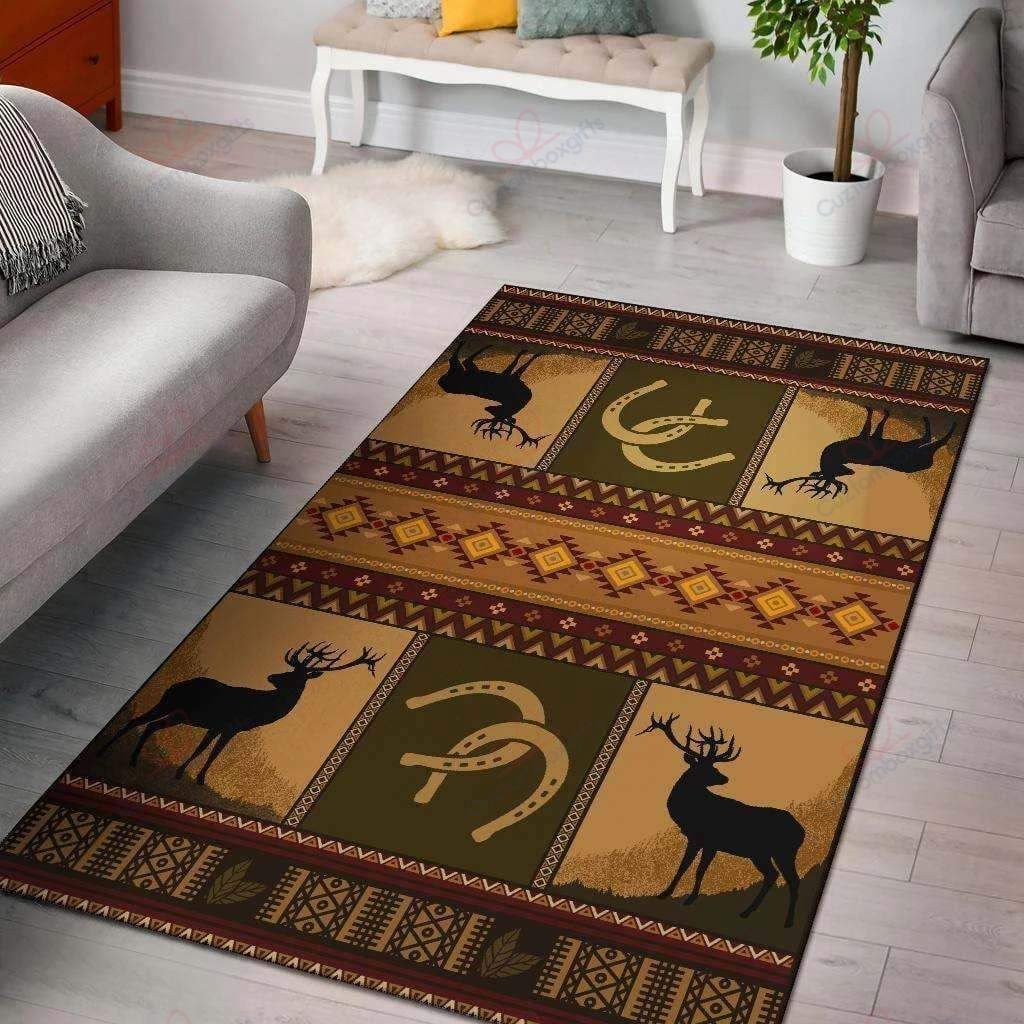 Deer And Horseshoe Rug Sport Decor Gift Floor Decor Living Room Carpet Rug Area Rug - 2713abde4a80 Deer And Horseshoe Rug Sport Decor Gift Floor Decor Living Room Carpet Rug Area Rug - 2713abde4a80