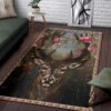 Deer And Rose Rug Sport Decor Gift Floor Decor Living Room Carpet Rug Area Rug - d3eed656ac70
