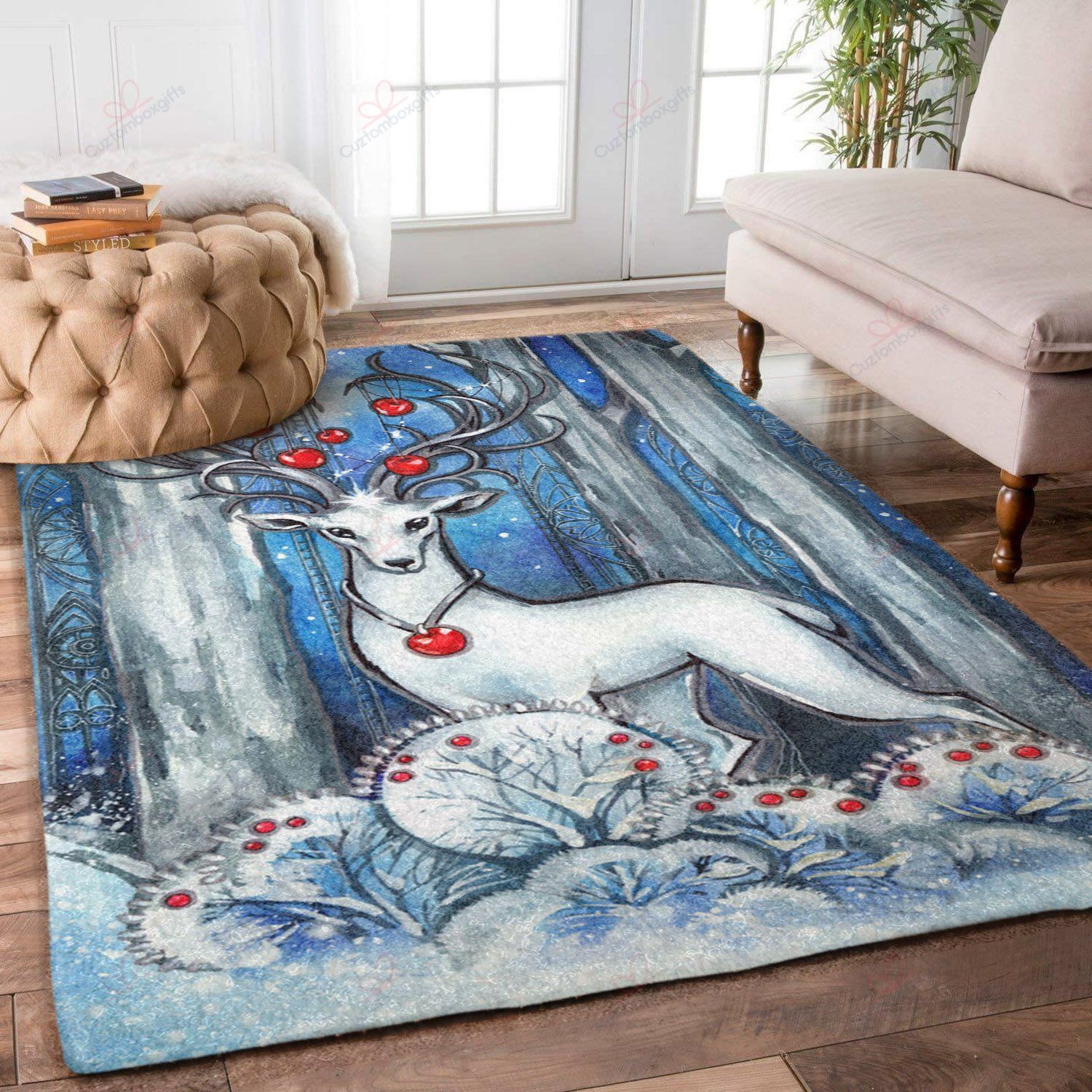 Deer And Snow Rug Sport Decor Gift Floor Decor Living Room Carpet Rug Area Rug - c487aa377698 Deer And Snow Rug Sport Decor Gift Floor Decor Living Room Carpet Rug Area Rug - c487aa377698