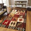 Deer Area Pattern Rug Sport Decor Gift Floor Decor Living Room Carpet Rug Area Rug - e68754008f52