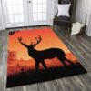 Deer At Sunset Rug Sport Decor Gift Floor Decor Living Room Carpet Rug Area Rug - 059b6c72f108