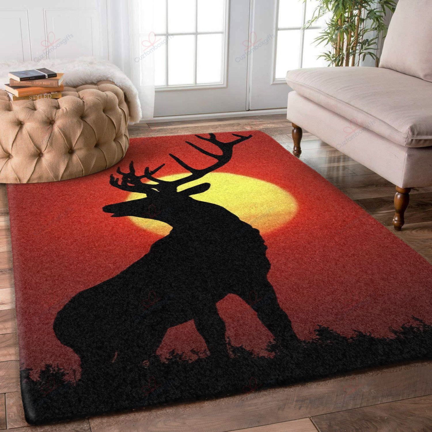 Deer At Sunset Rug Sport Decor Gift Floor Decor Living Room Carpet Rug Area Rug - caa3574bf2a5 Deer At Sunset Rug Sport Decor Gift Floor Decor Living Room Carpet Rug Area Rug - caa3574bf2a5