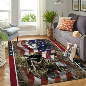 Deer Bow Hunting Rug Sport Decor Gift Floor Decor Living Room Carpet Rug Area Rug - 95a4386e4064