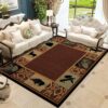 Deer Bow Hunting Us Flag Rug Sport Decor Gift Floor Decor Living Room Carpet Rug Area Rug - 9905195146d3