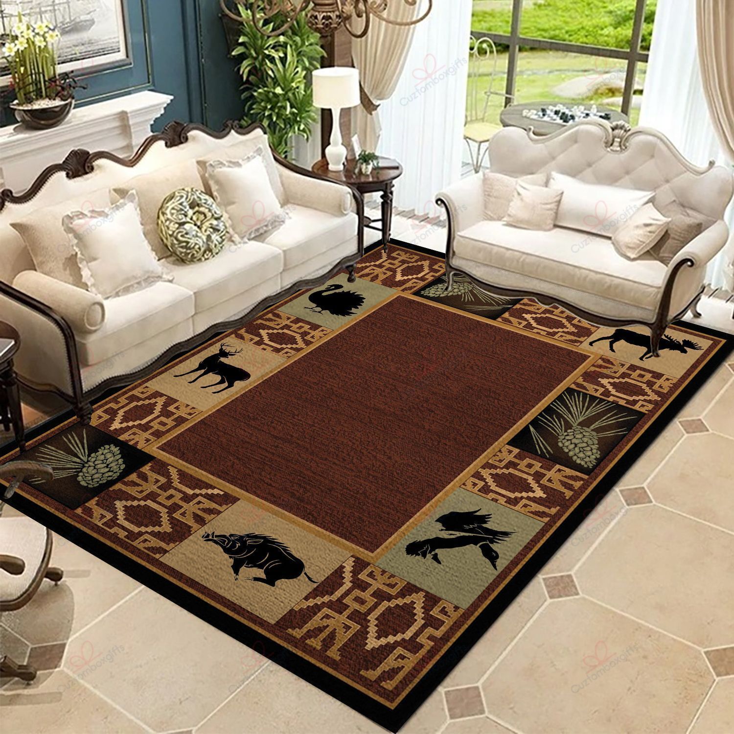 Deer Bow Hunting Us Flag Rug Sport Decor Gift Floor Decor Living Room Carpet Rug Area Rug - 9905195146d3 Deer Bow Hunting Us Flag Rug Sport Decor Gift Floor Decor Living Room Carpet Rug Area Rug - 9905195146d3