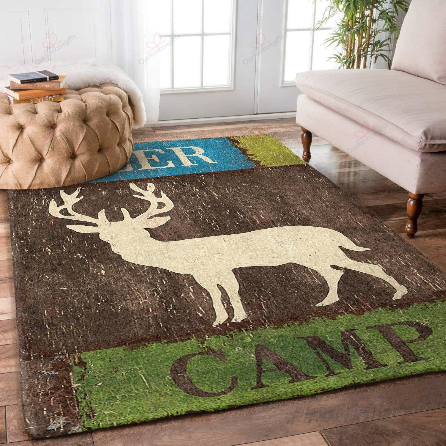 Deer Camp Rug Sport Decor Gift Floor Decor Living Room Carpet Rug Area Rug - c99cbaa33e03 Deer Camp Rug Sport Decor Gift Floor Decor Living Room Carpet Rug Area Rug - c99cbaa33e03
