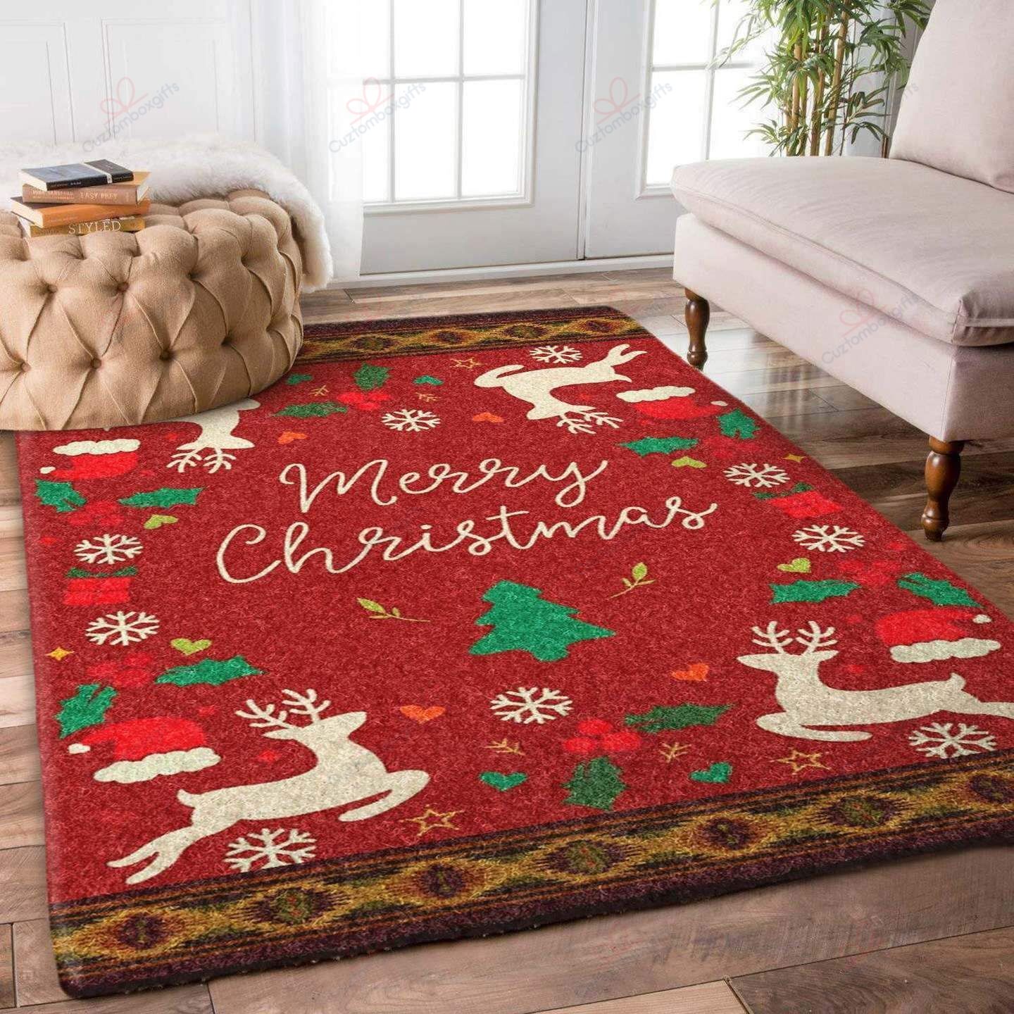 Deer Christmas Rug Sport Decor Gift Floor Decor Living Room Carpet Rug Area Rug - 79c0be46df04 Deer Christmas Rug Sport Decor Gift Floor Decor Living Room Carpet Rug Area Rug - 79c0be46df04