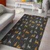 Deer Christmas Tree Rug Sport Decor Gift Floor Decor Living Room Carpet Rug Area Rug - dca6f7a417ce