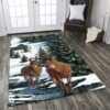 Deer Couple 2 Rug Sport Decor Gift Floor Decor Living Room Carpet Rug Area Rug - 2111b8962534
