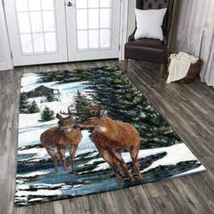 Deer Couple 2 Rug Sport Decor Gift Floor Decor Living Room Carpet Rug Area Rug - 2111b8962534
