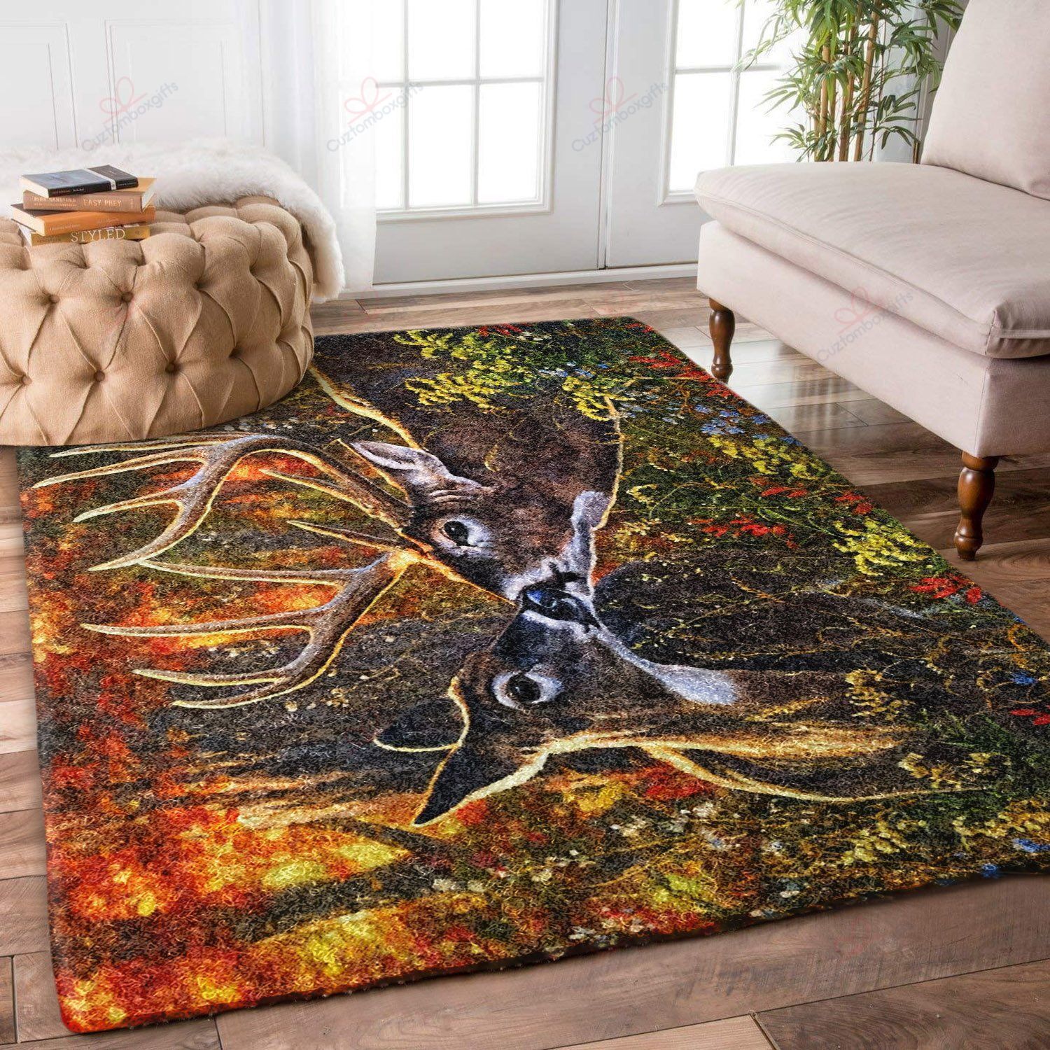 Deer Couple Rug Sport Decor Gift Floor Decor Living Room Carpet Rug Area Rug - b610b94afdc2 Deer Couple Rug Sport Decor Gift Floor Decor Living Room Carpet Rug Area Rug - b610b94afdc2
