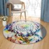 Deer Dreamcatcher Round Carpet Floor Rug Living Room Bedroom Decor Round Area Rug Carpet