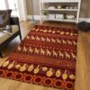 Deer Ethnic Seamless Pattern Rug Sport Decor Gift Floor Decor Living Room Carpet Rug Area Rug - 449227c96572