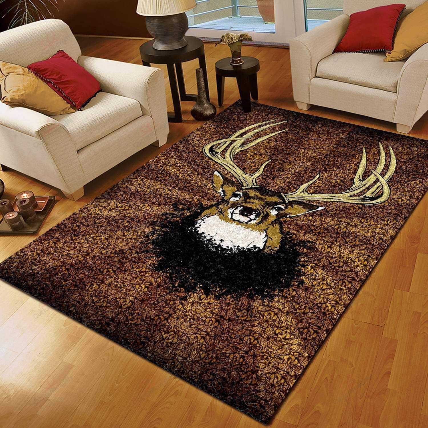 Deer Face Rug Sport Decor Gift Floor Decor Living Room Carpet Rug Area Rug - a66672414d61 Deer Face Rug Sport Decor Gift Floor Decor Living Room Carpet Rug Area Rug - a66672414d61