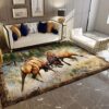 Deer Fighting Rug Sport Decor Gift Floor Decor Living Room Carpet Rug Area Rug - 14e2954bfca4
