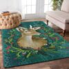 Deer Flowers 3 Rug Sport Decor Gift Floor Decor Living Room Carpet Rug Area Rug - 57fa05084068