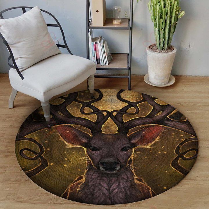 Deer Fuuny Round Carpet Floor Rug Living Room Bedroom Decor Round Area Rug Carpet Deer Fuuny Round Carpet Floor Rug Living Room Bedroom Decor Round Area Rug Carpet
