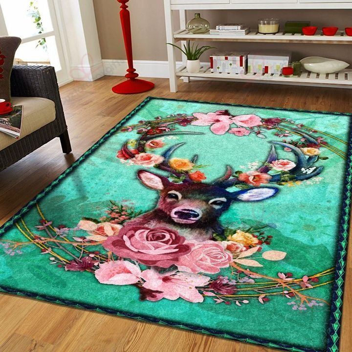 Deer Girl Rug Sport Decor Gift Floor Decor Living Room Carpet Rug Area Rug - e92ea079cbeb Deer Girl Rug Sport Decor Gift Floor Decor Living Room Carpet Rug Area Rug - e92ea079cbeb