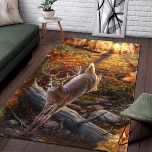 Deer Rug Sport Decor Gift Floor Decor Living Room Carpet Rug Area Rug - 4b698d3fb89b