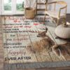 Deer Happily Ever After Rug Sport Decor Gift Floor Decor Living Room Carpet Rug Area Rug - a0fe95ff6fe6
