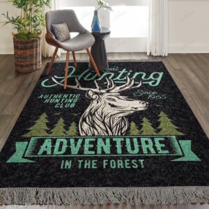 Deer Hunting 15 Rug Sport Decor Gift Floor Decor Living Room Carpet Rug Area Rug - 398433db551f