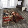Deer Hunting 2 Rug Sport Decor Gift Floor Decor Living Room Carpet Rug Area Rug - 4dd188cb254c