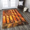 Deer Hunting America At Sunset Rug Sport Decor Gift Floor Decor Living Room Carpet Rug Area Rug - fb7d456b798a