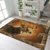 Deer Hunting Art Rug Sport Decor Gift Floor Decor Living Room Carpet Rug Area Rug - dbf5c2532ba6