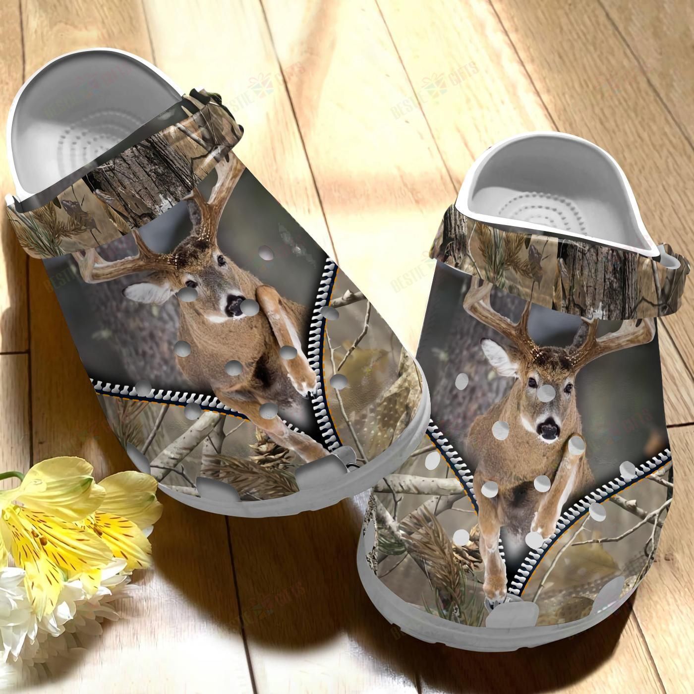Deer Hunting Camo Crocs Clog Classic Clogs Shoes Deer Hunting Camo Crocs Clog Classic Clogs Shoes