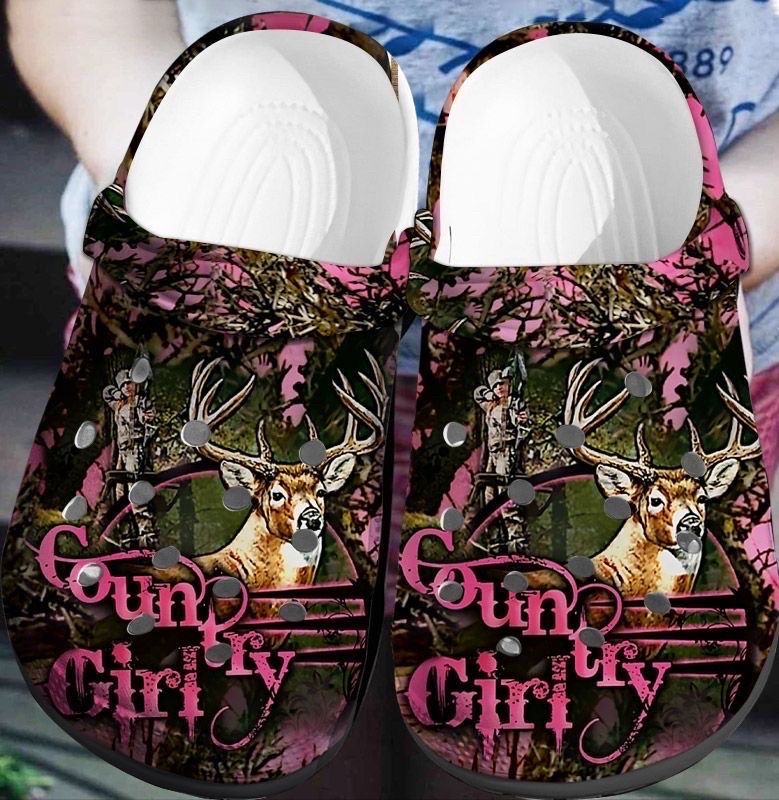 Deer Hunting Camo Personalized Clog Custom Crocs Comfortablefashion Style Comfortable For Women Men Kid Print 3D Country Girl Deer Hunting Camo Personalized Clog Custom Crocs Comfortablefashion Style Comfortable For Women Men Kid Print 3D Country Girl