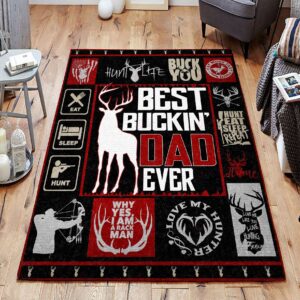 Deer Hunting Rug Sport Decor Gift Floor Decor Living Room Carpet Rug Area Rug - f8daf88ab91d