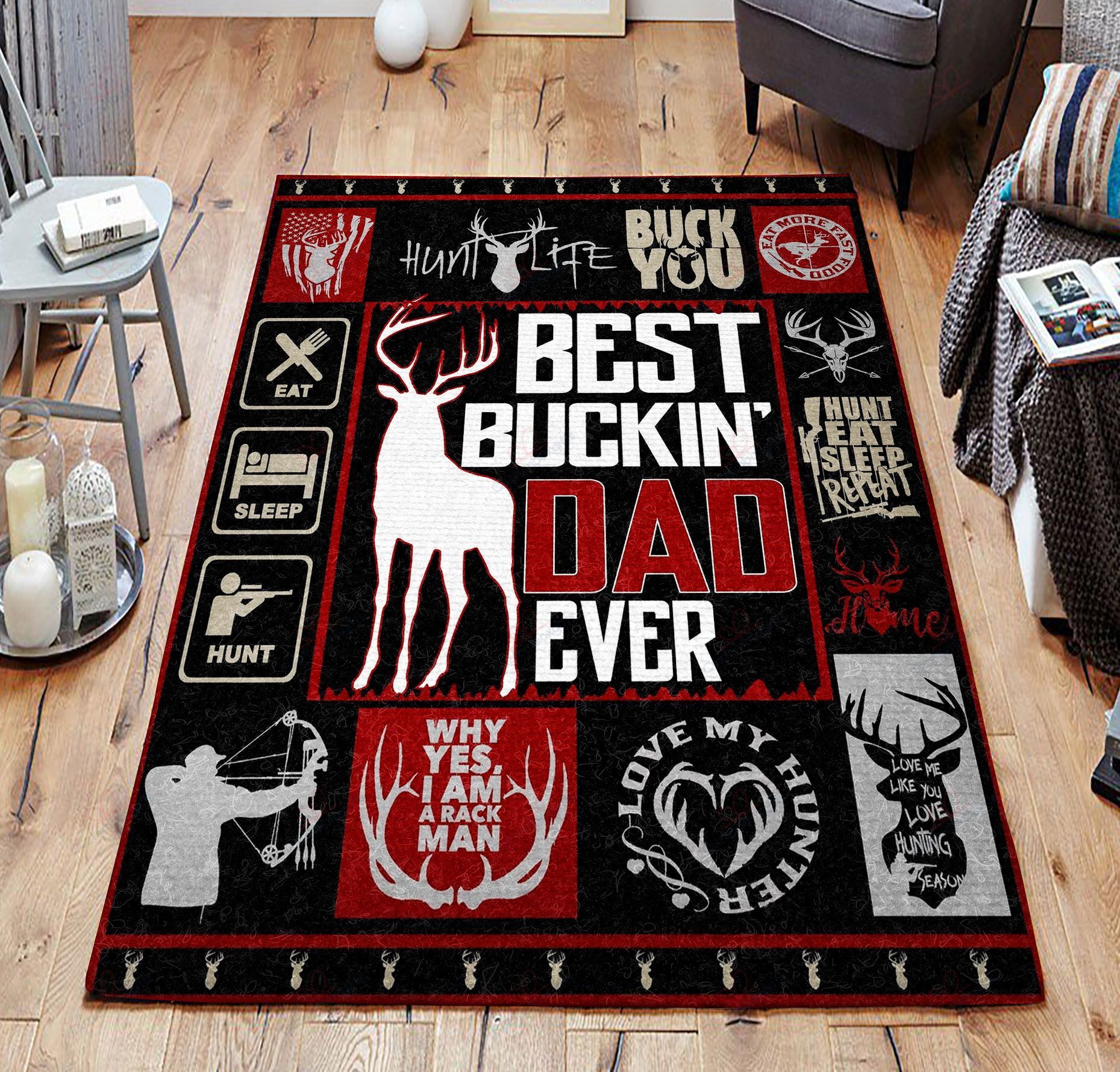 Deer Hunting Rug Sport Decor Gift Floor Decor Living Room Carpet Rug Area Rug - f8daf88ab91d Deer Hunting Rug Sport Decor Gift Floor Decor Living Room Carpet Rug Area Rug - f8daf88ab91d