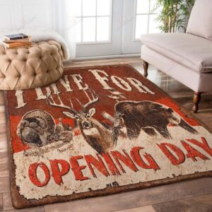 Deer Hunting Rug Sport Decor Gift Floor Decor Living Room Carpet Rug Area Rug - b80b390a17f4