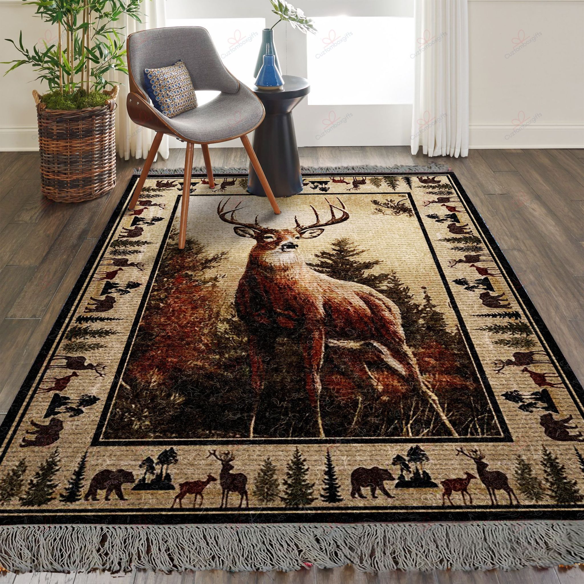 Deer Hunting Rug Sport Decor Gift Floor Decor Living Room Carpet Rug Area Rug - 11c9f4c9a974 Deer Hunting Rug Sport Decor Gift Floor Decor Living Room Carpet Rug Area Rug - 11c9f4c9a974