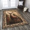Deer Hunting Rug Sport Decor Gift Floor Decor Living Room Carpet Rug Area Rug - a97383b4b469