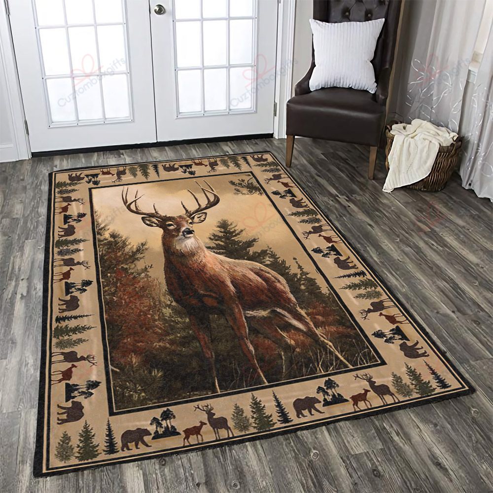 Deer Hunting Rug Sport Decor Gift Floor Decor Living Room Carpet Rug Area Rug - a97383b4b469 Deer Hunting Rug Sport Decor Gift Floor Decor Living Room Carpet Rug Area Rug - a97383b4b469