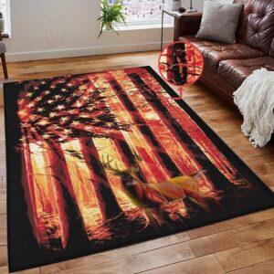 Deer Hunting Men Strong Rug Sport Decor Gift Floor Decor Living Room Carpet Rug Area Rug - 5a10eb86ab70
