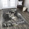 Deer I Am The Storm Rug Sport Decor Gift Floor Decor Living Room Carpet Rug Area Rug - b9904ade5969