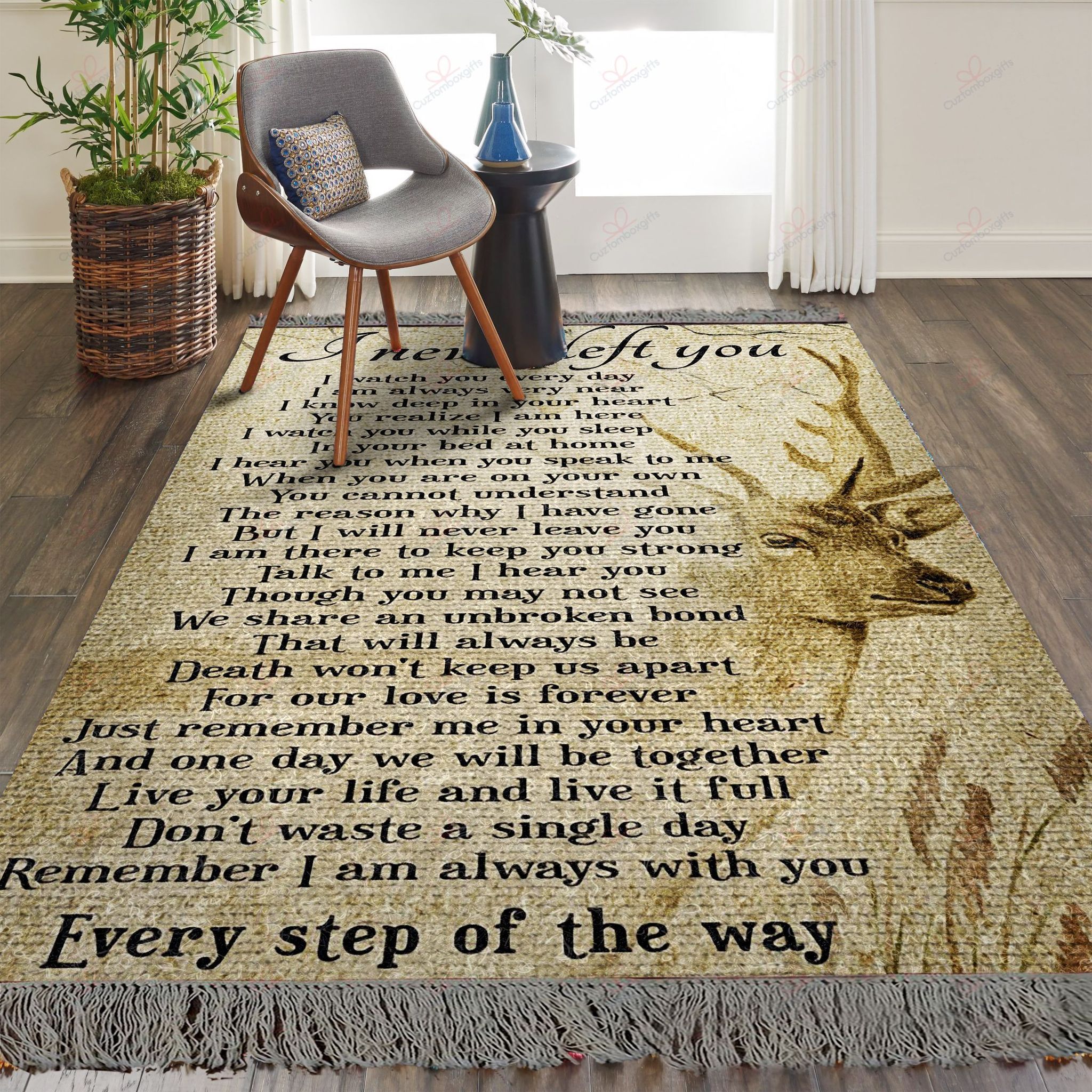 Deer I Never Left You Rug Sport Decor Gift Floor Decor Living Room Carpet Rug Area Rug - da097a3dc795 Deer I Never Left You Rug Sport Decor Gift Floor Decor Living Room Carpet Rug Area Rug - da097a3dc795