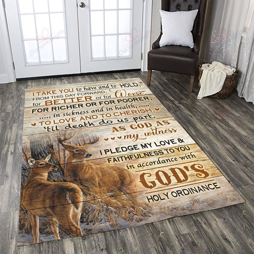 Deer I Take You To Have And To Hold Rug Sport Decor Gift Floor Decor Living Room Carpet Rug Area Rug - 7f37077b30bc Deer I Take You To Have And To Hold Rug Sport Decor Gift Floor Decor Living Room Carpet Rug Area Rug - 7f37077b30bc