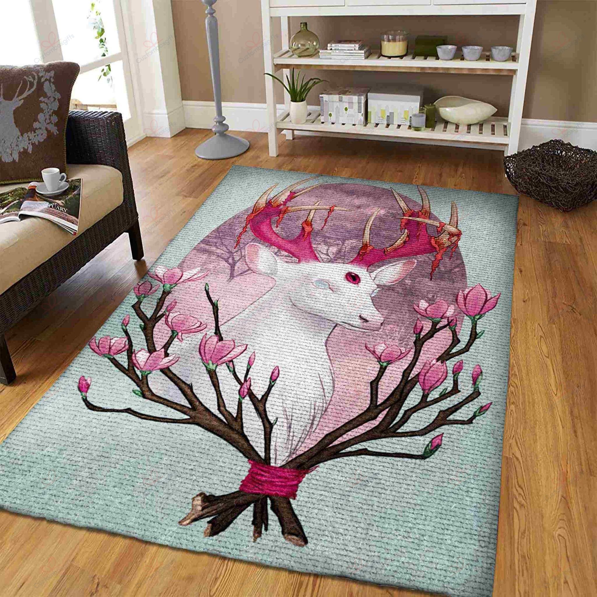 Deer In The Spring Rug Sport Decor Gift Floor Decor Living Room Carpet Rug Area Rug - e90539db0b56 Deer In The Spring Rug Sport Decor Gift Floor Decor Living Room Carpet Rug Area Rug - e90539db0b56