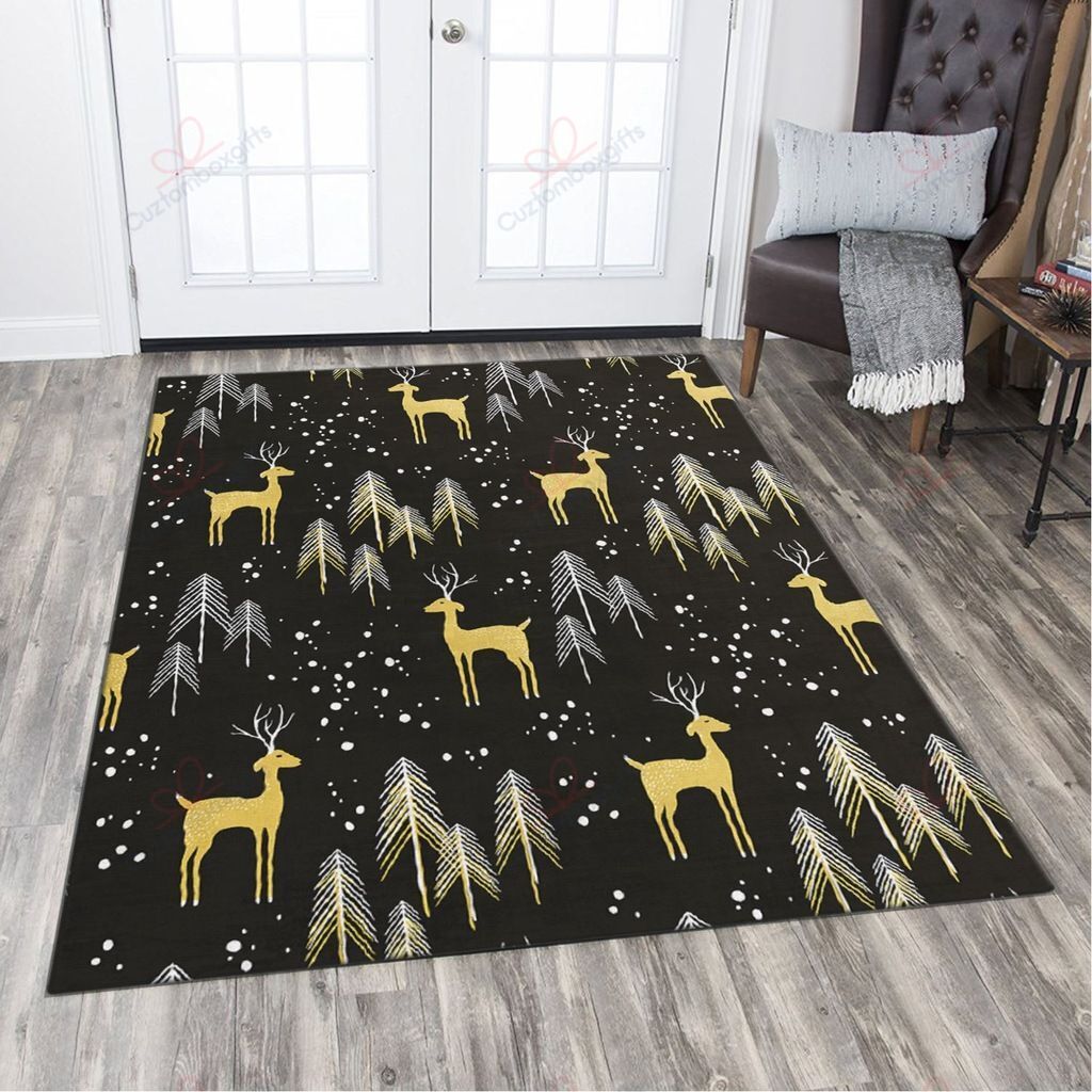 Deer In The Winter Rug Sport Decor Gift Floor Decor Living Room Carpet Rug Area Rug - 359d558598a7 Deer In The Winter Rug Sport Decor Gift Floor Decor Living Room Carpet Rug Area Rug - 359d558598a7